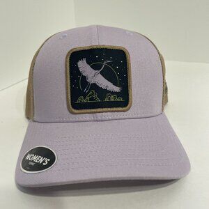 NEW Columbia Women’s PFG Mesh Snapback Hat Lavender Pearl Beach Adjustable OS